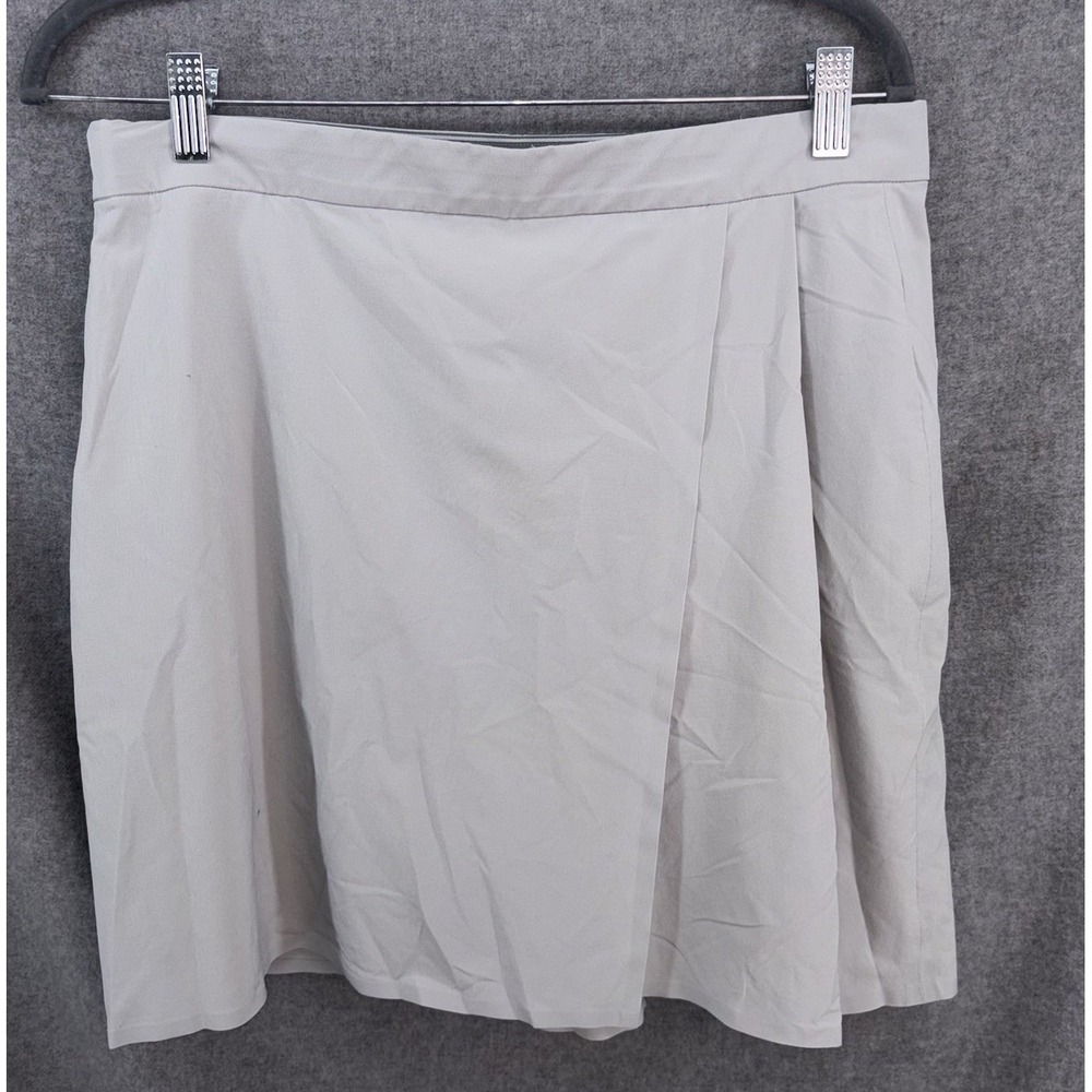 Athleta Womens 12 Tall Gray Skort Athletic Golf Tennis Pickleball Hiking Tech